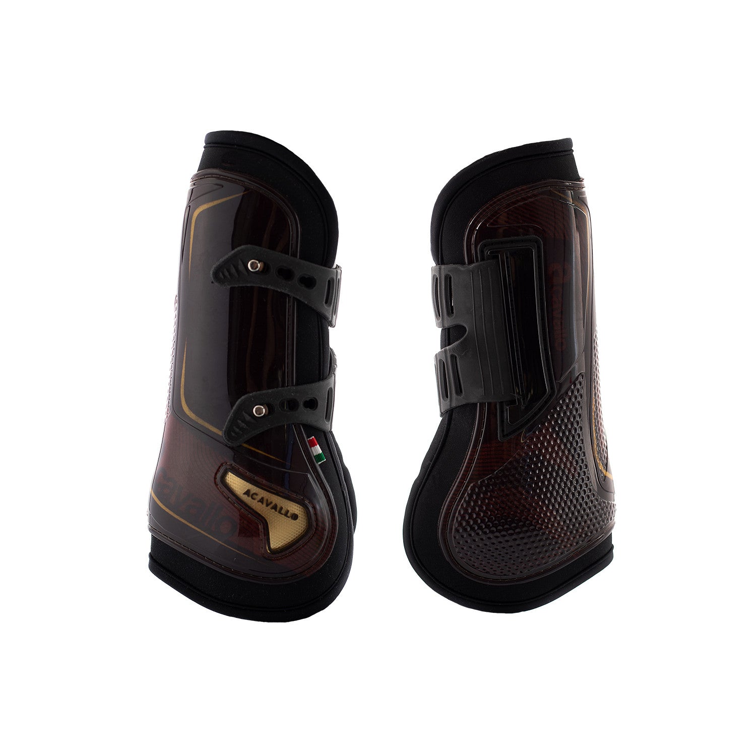Opera tendon boots elastic and button fastening