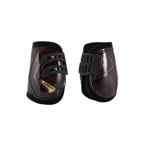 Acavallo Opera fetlock boots elastic and button fastening