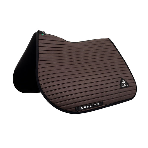 Acavallo Sublime striped jumping saddle pad in technical fabric