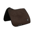 Sublime striped dressage saddle pad in suede