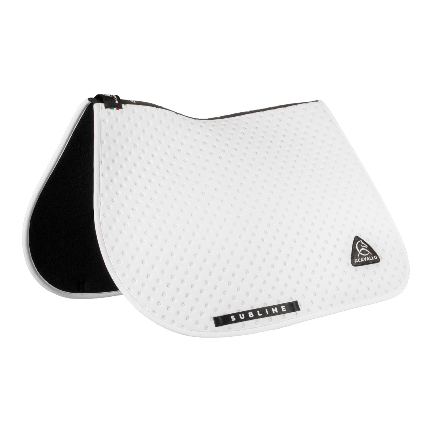 Acavallo Sublime dotted jumping saddle pad in technical fabric