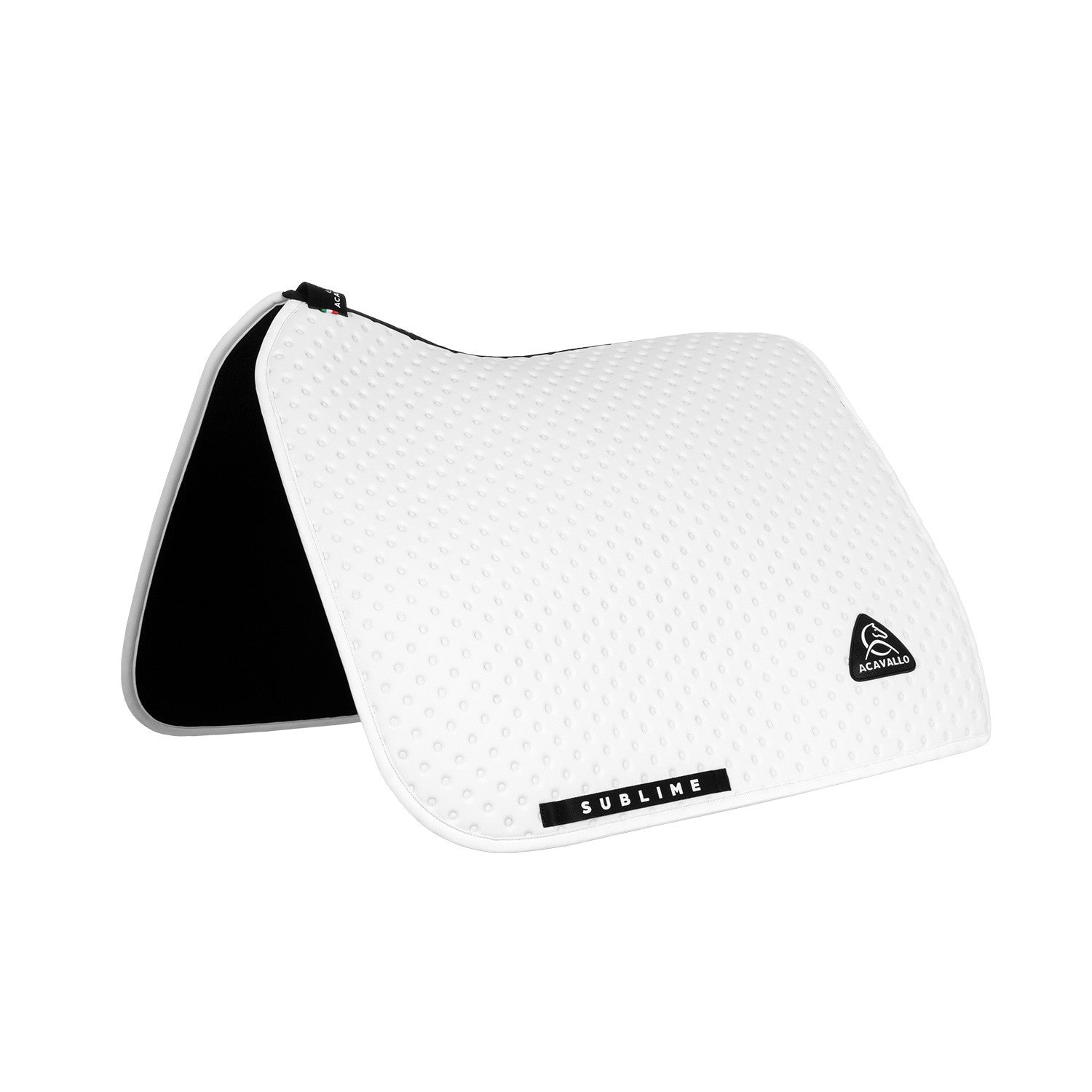 Acavallo Sublime dotted dressage saddle pad in technical fabric