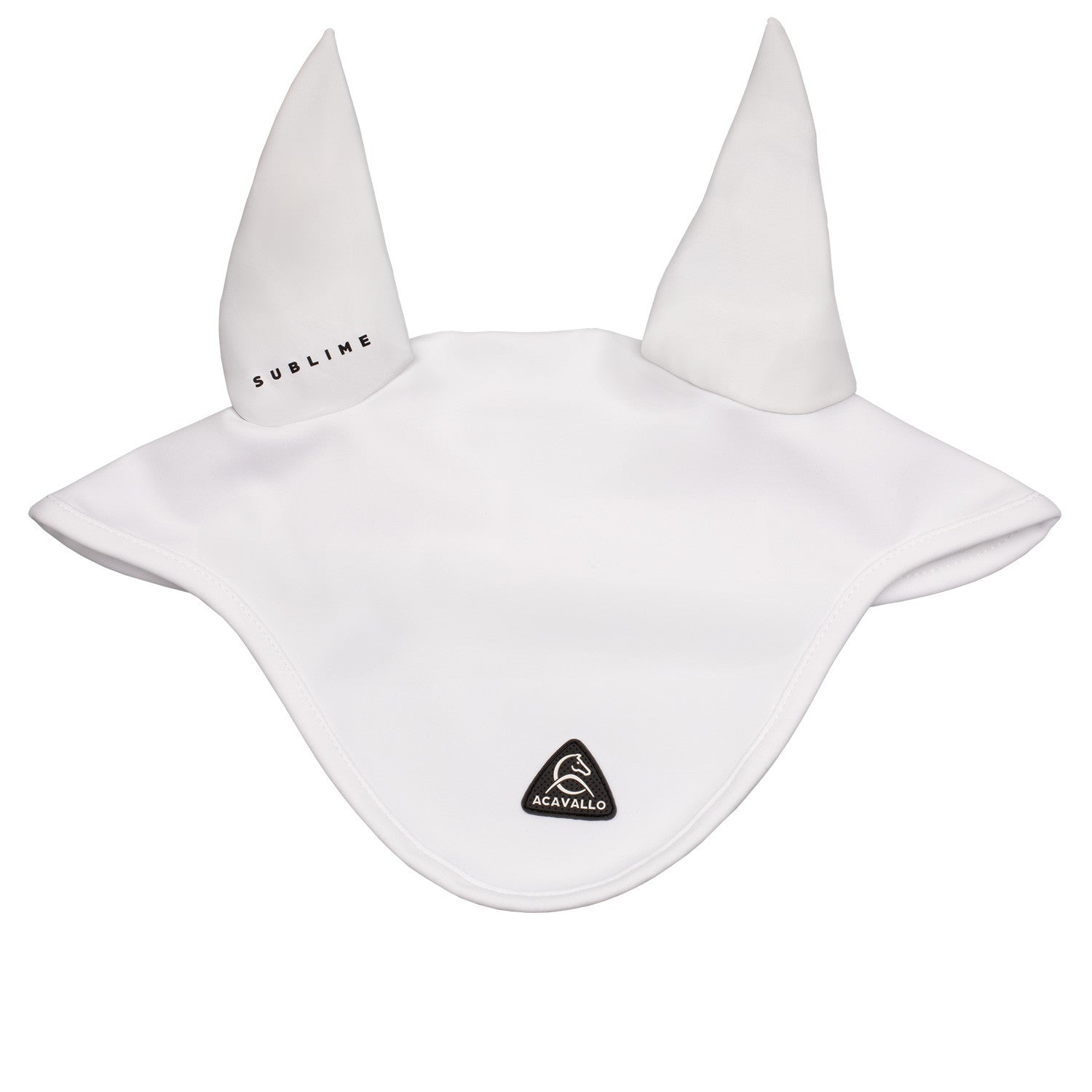 Acavallo Sublime spandex fly veil with silicone logo patch