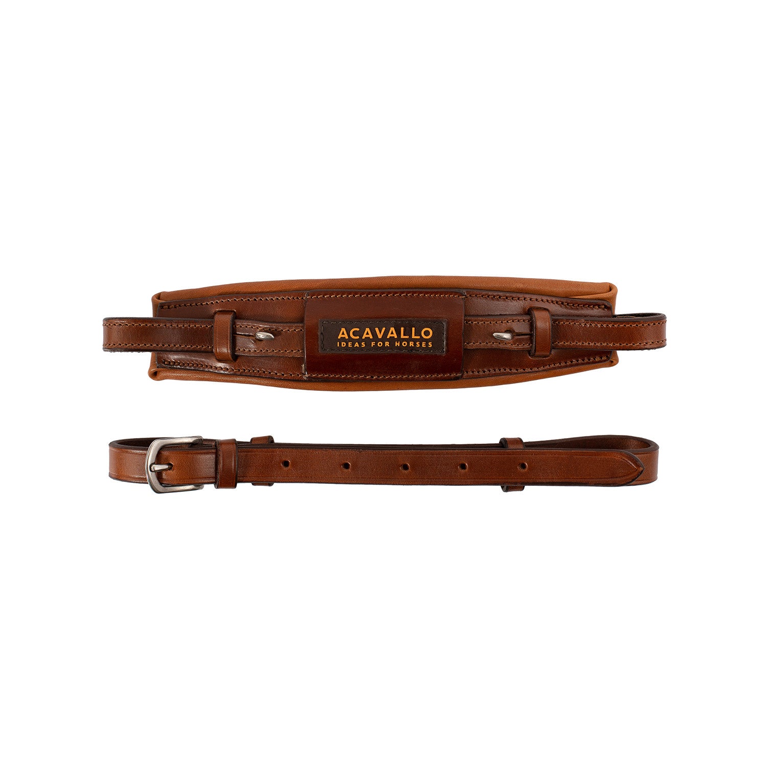 Hackamore noseband calfskin