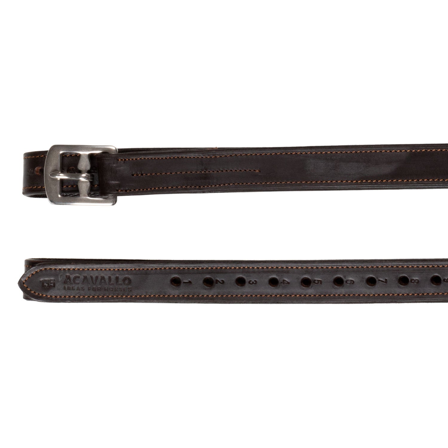 Acavallo Calfskin stirrup leathers internal reinforcement