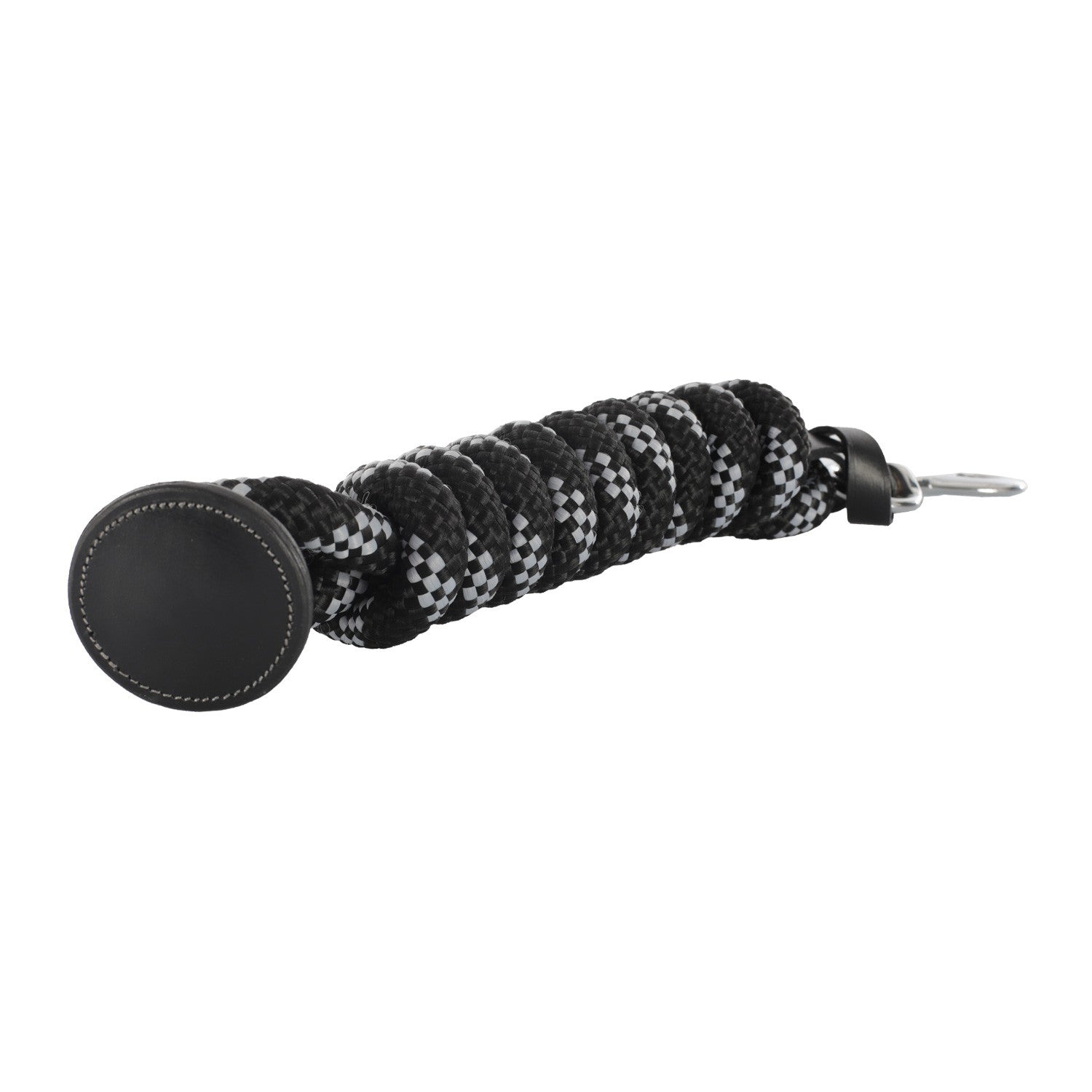 Braided lead rope leather ends