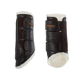 Acavallo Hind brushing boots faux sheepskin & triple hook-and-loop closure