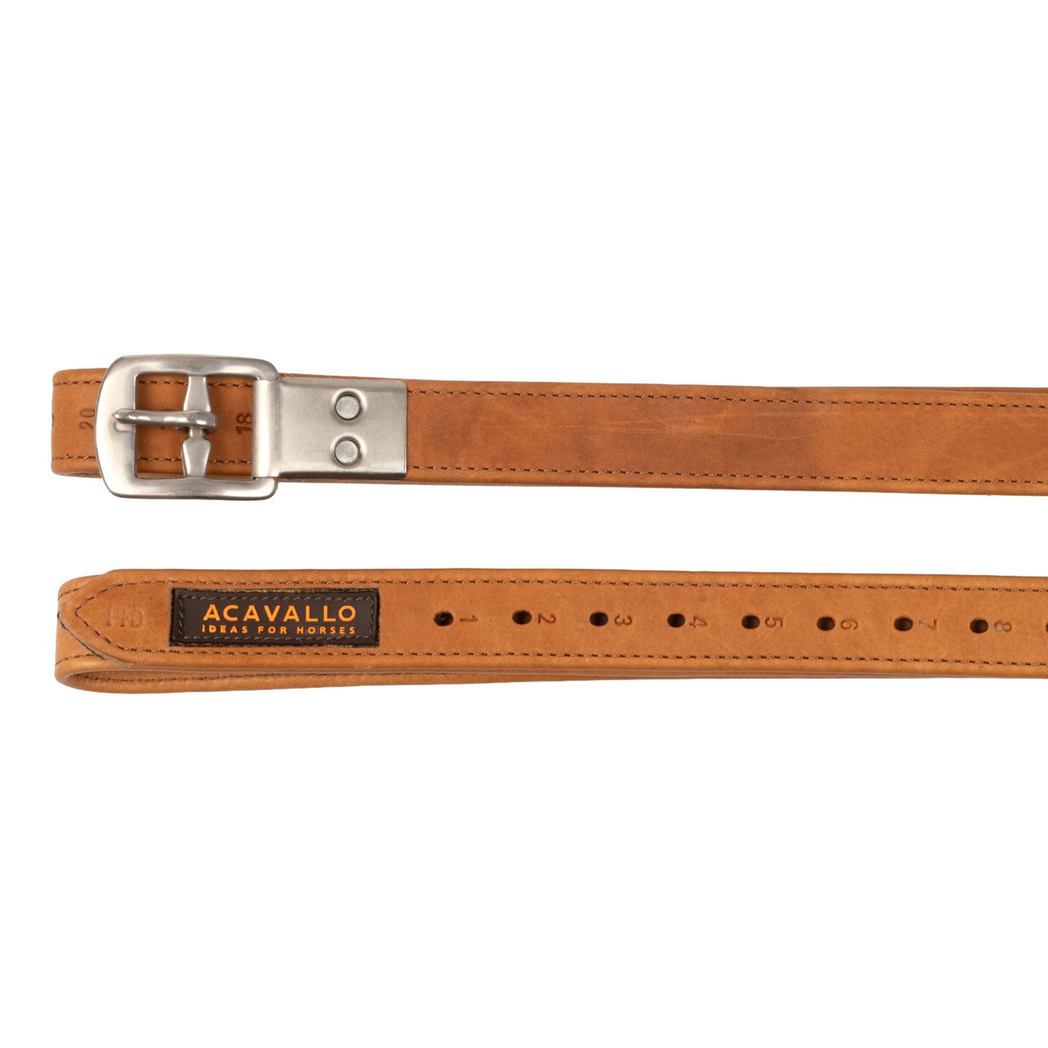 Acavallo Calfskin stirrup leathers encased buckle