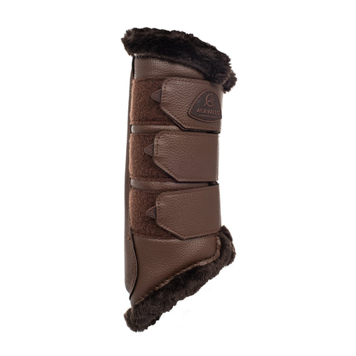 Acavallo Hind brushing boots faux leather & faux sheepskin