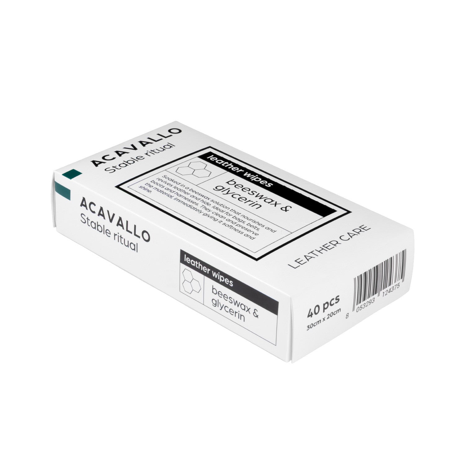 Beeswax leather wipes 40 pcs.