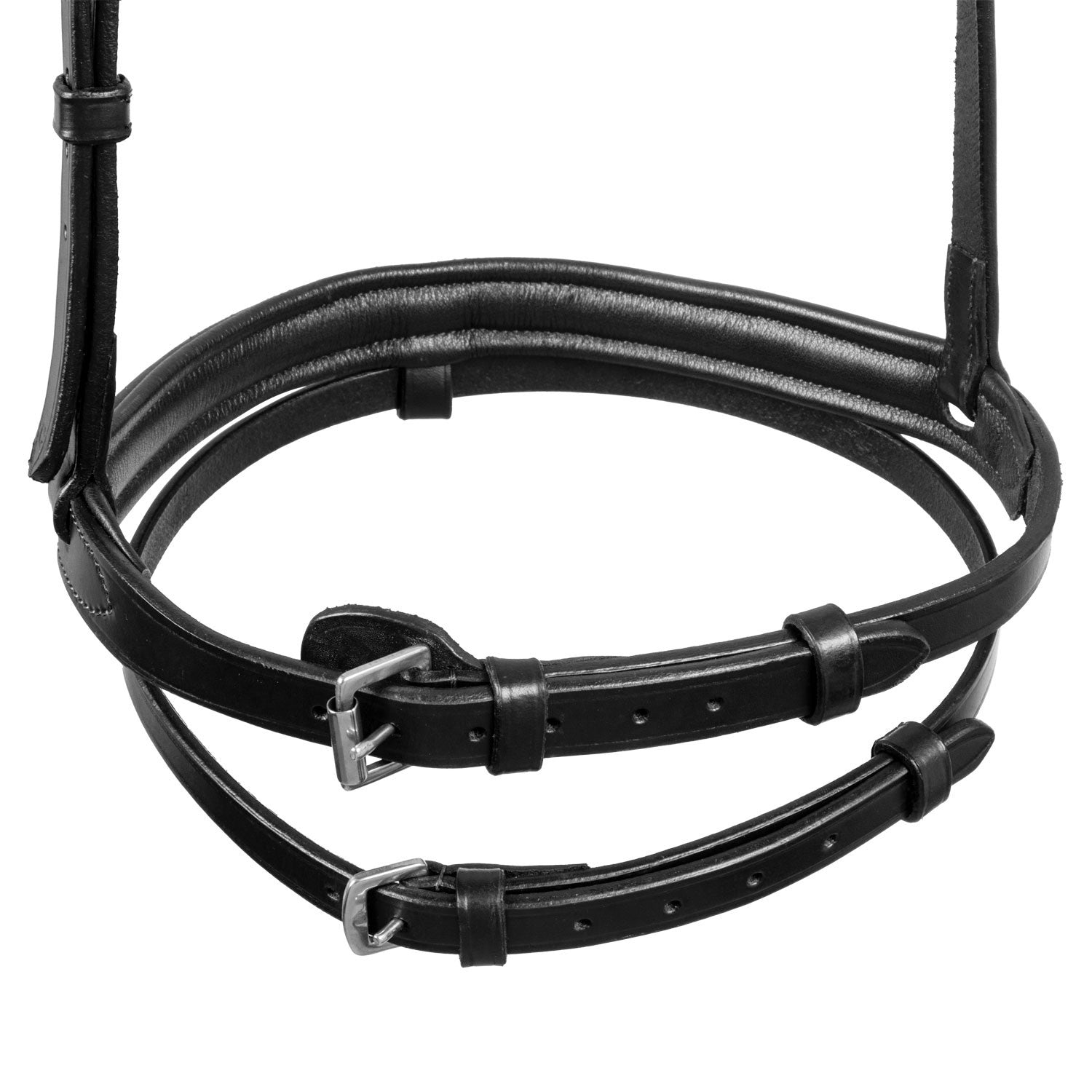Leather flash noseband bridle