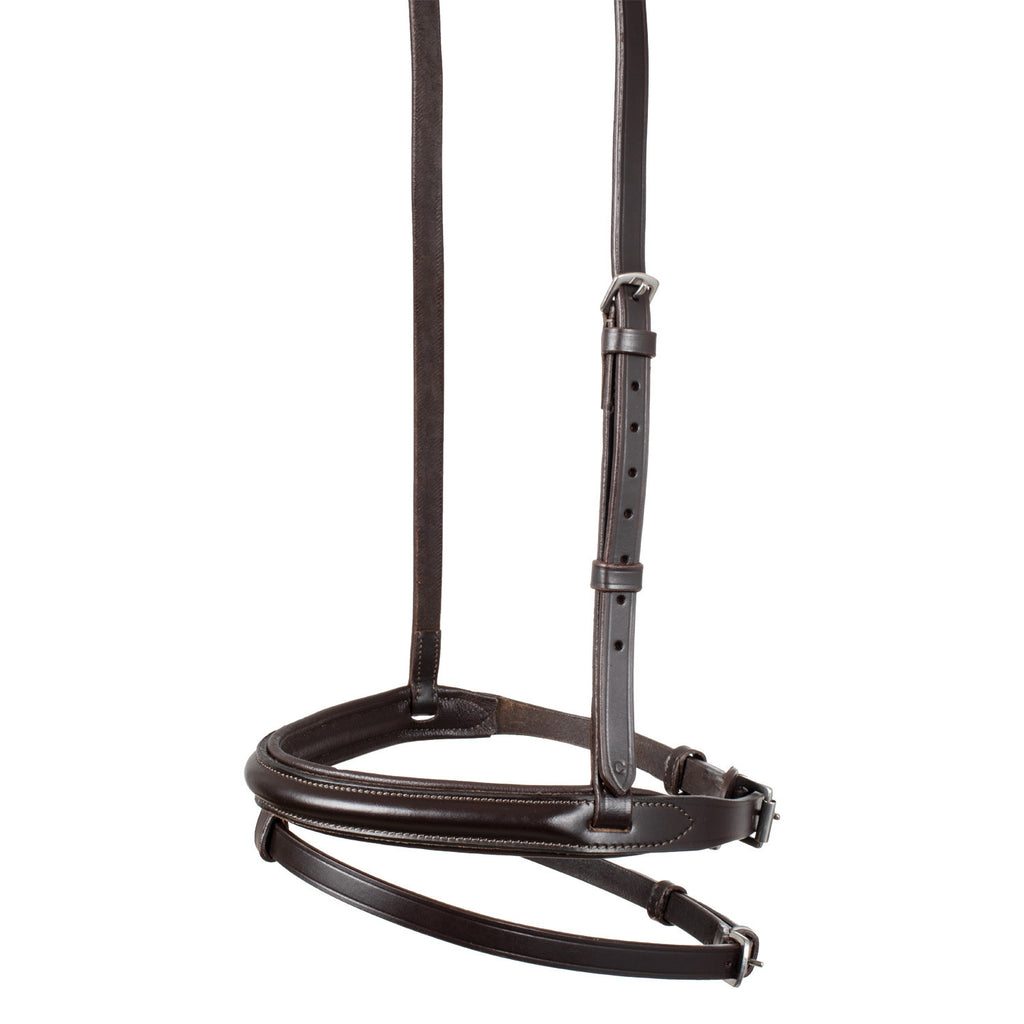 Leather flash noseband bridle