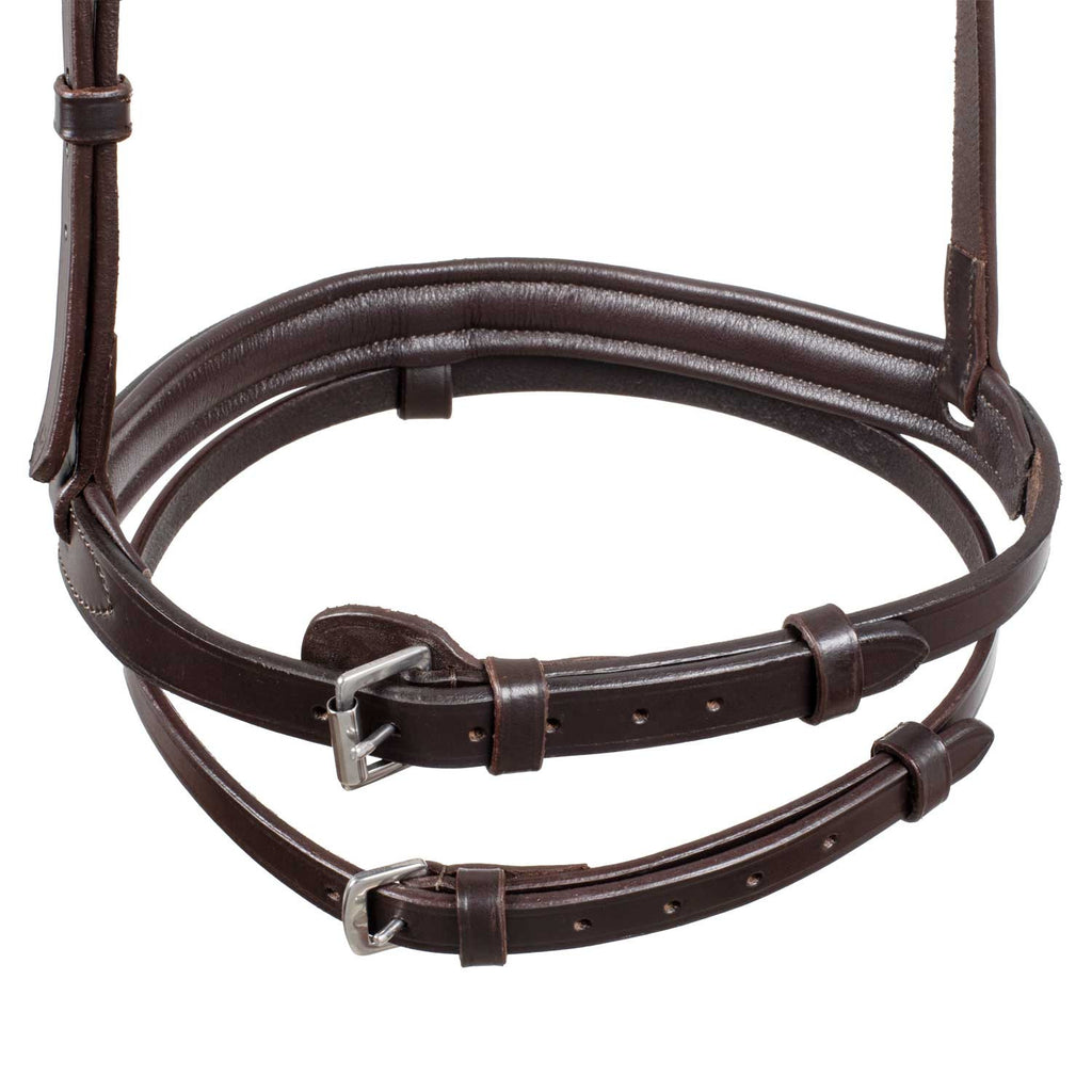 Leather flash noseband bridle