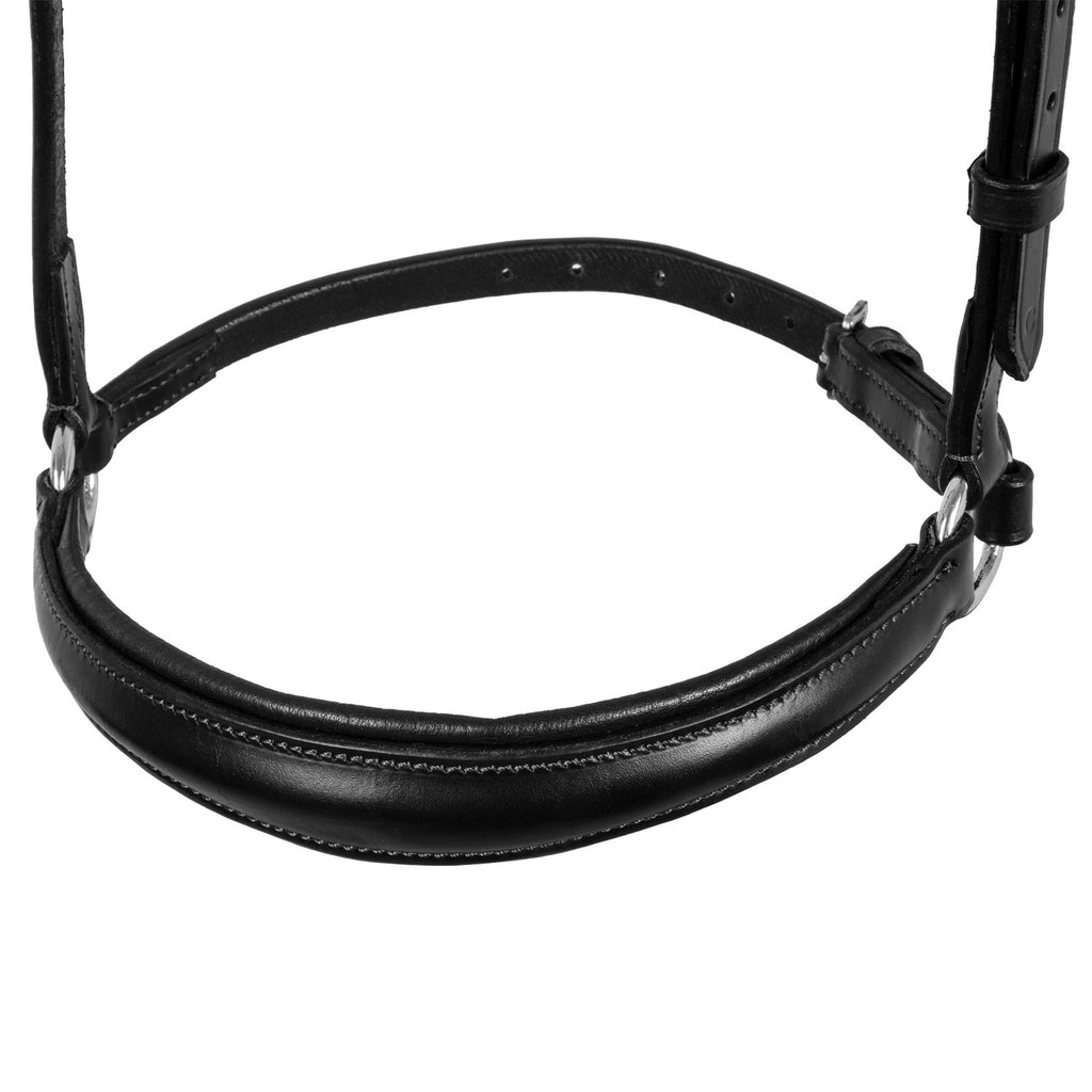 Leather German style noseband bridle