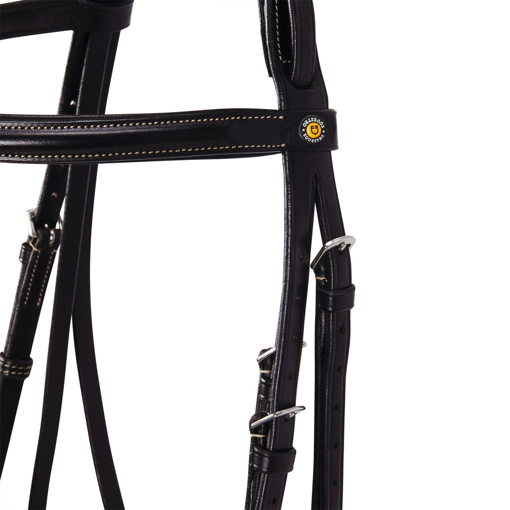 Leather English bridle with embroideries NEW