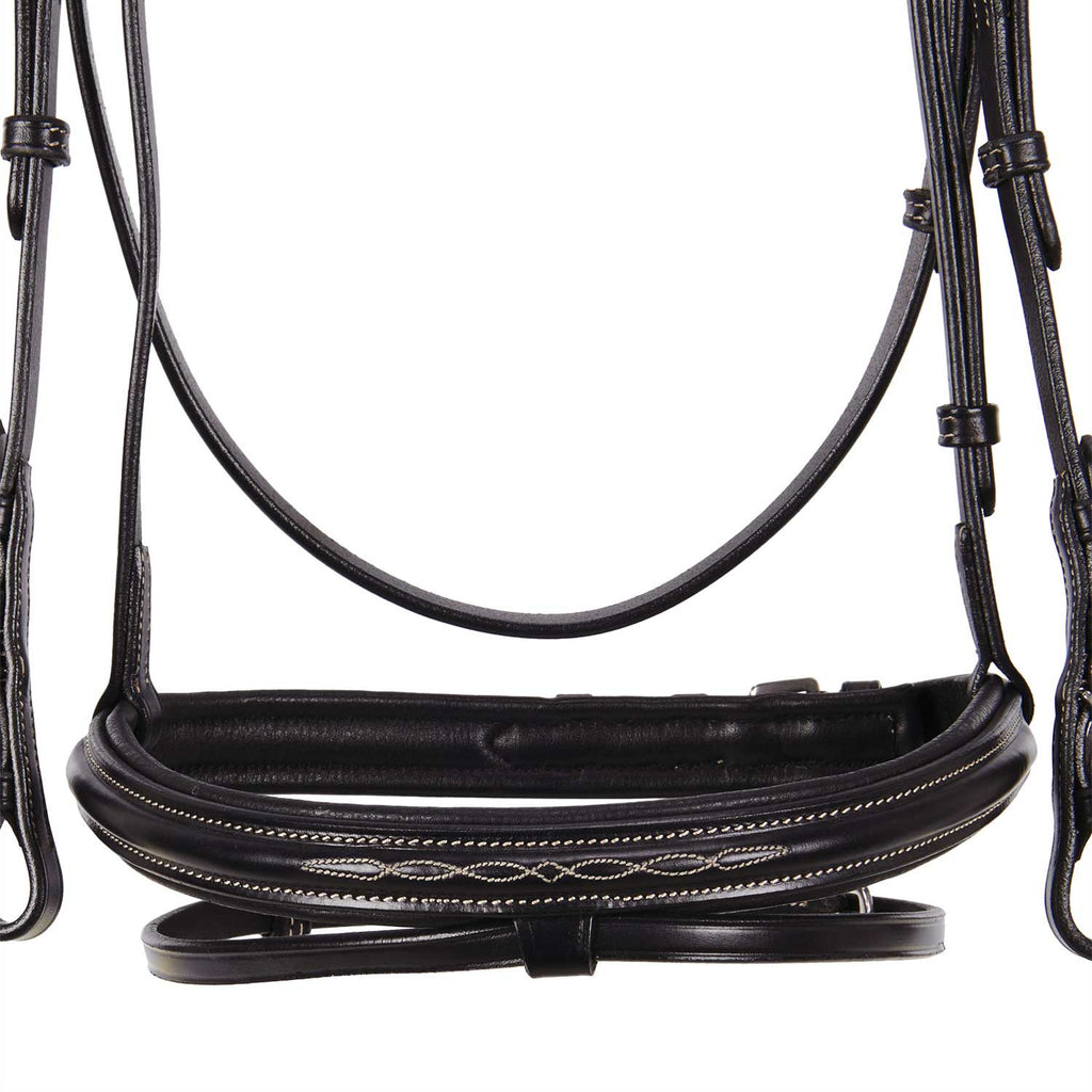 Leather English bridle with embroideries NEW