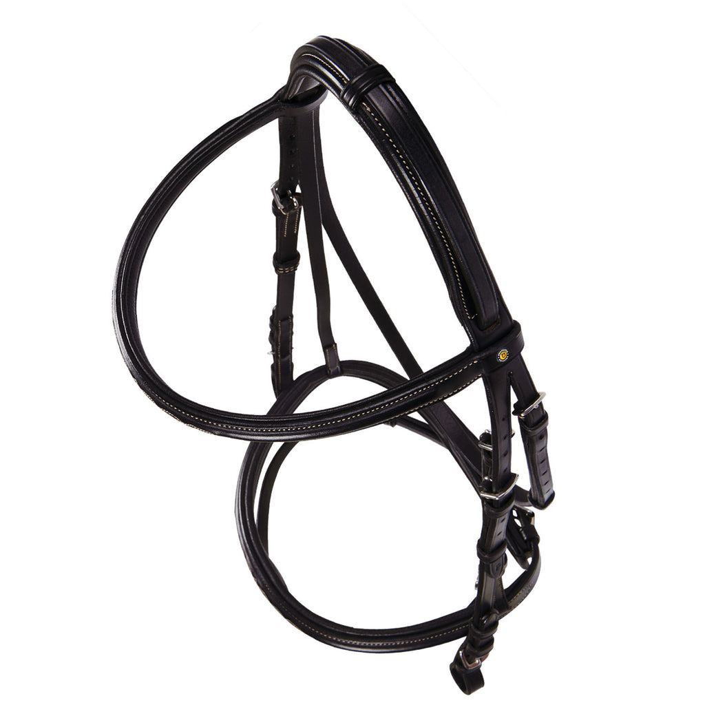 Leather English bridle with embroideries NEW