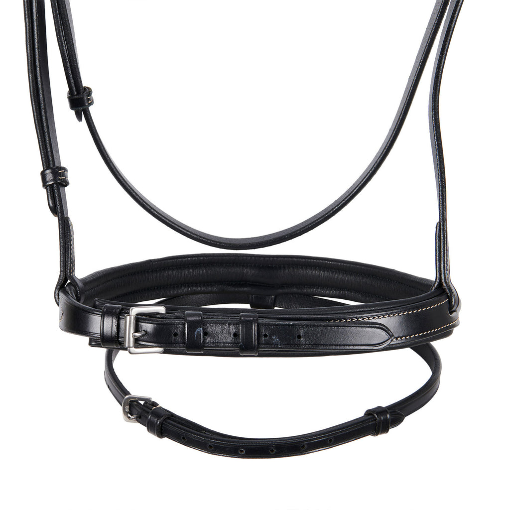 Leather English bridle with embroideries