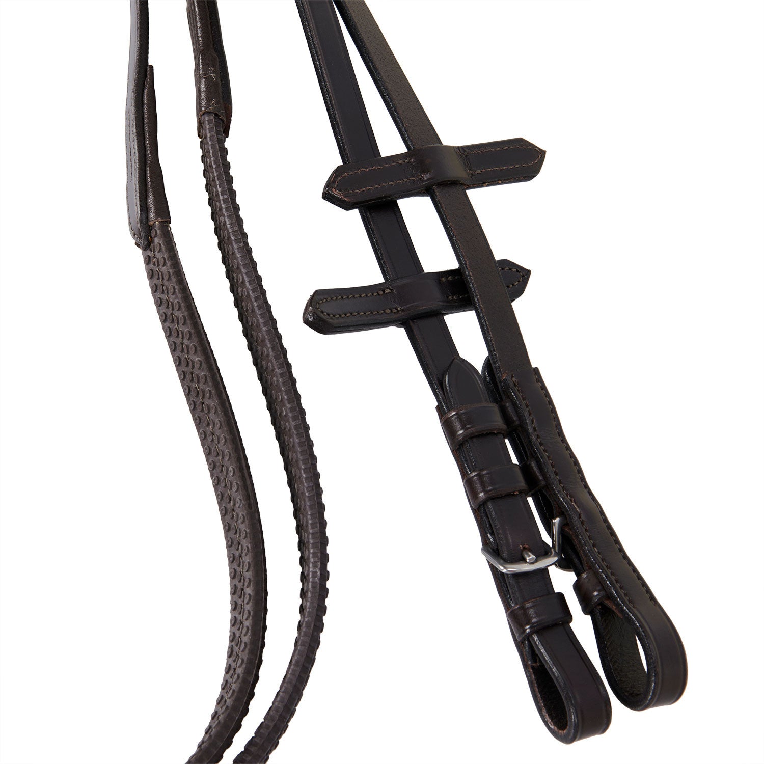 Leather English bridle with embroideries