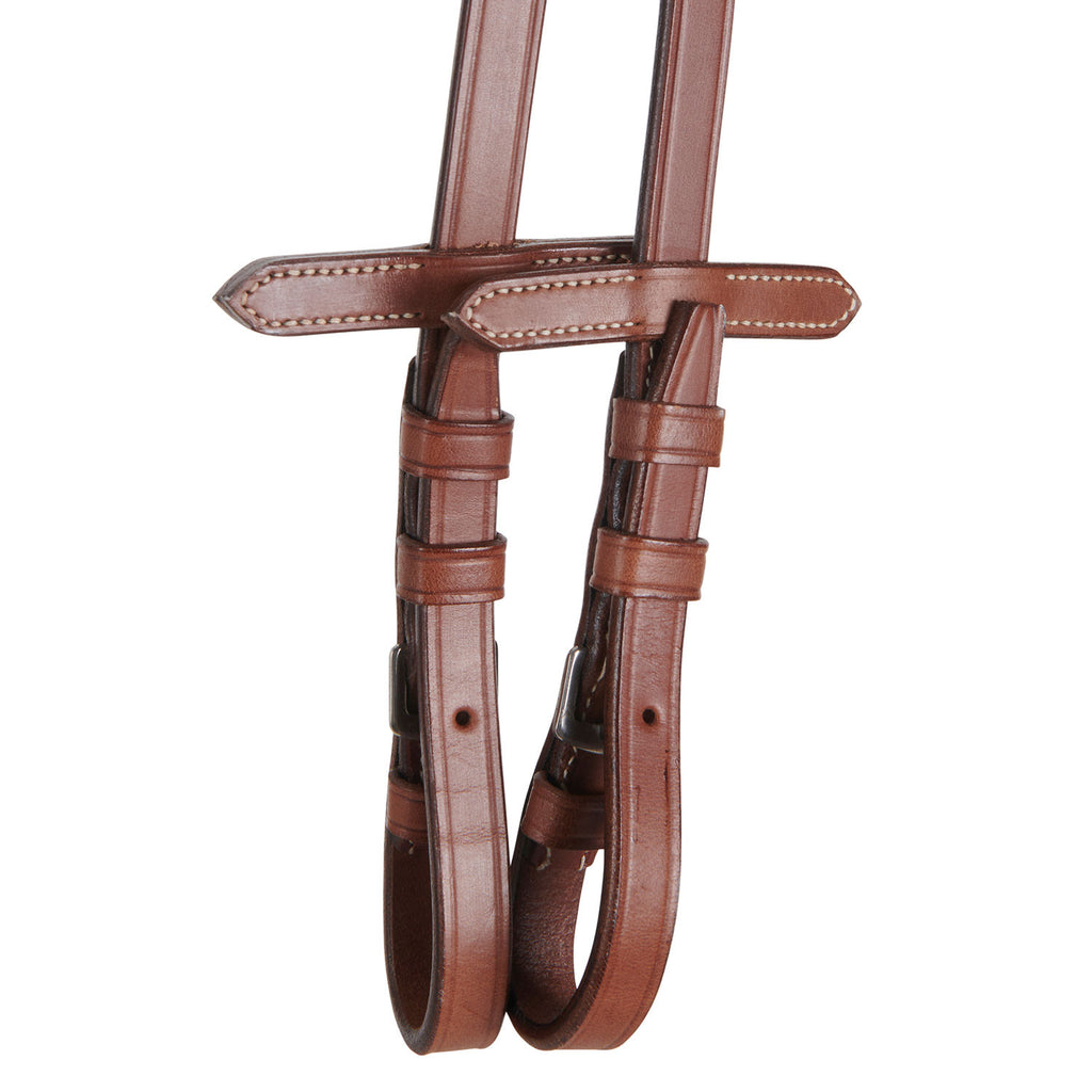 Leather English bridle with embroideries