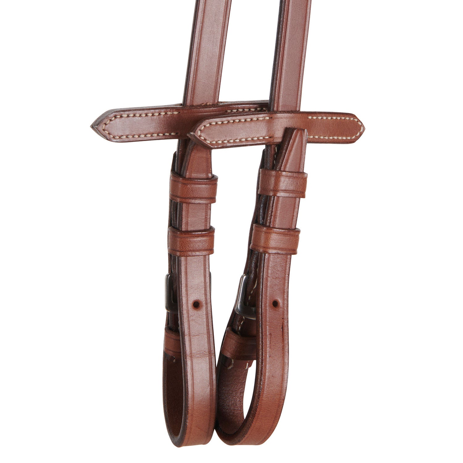 Leather English bridle with embroideries