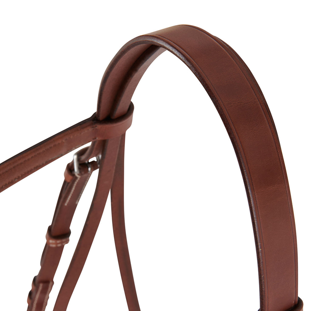 Leather English bridle with embroideries