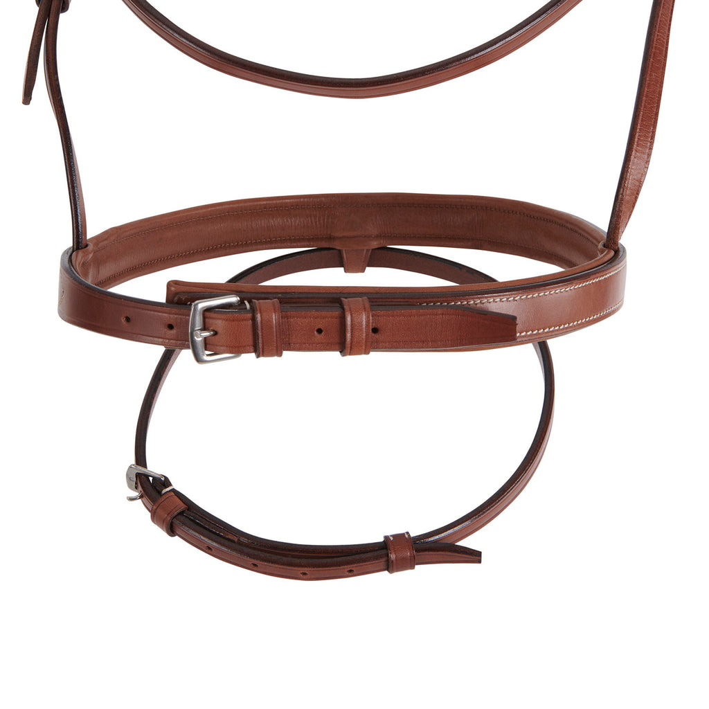 Leather English bridle with embroideries