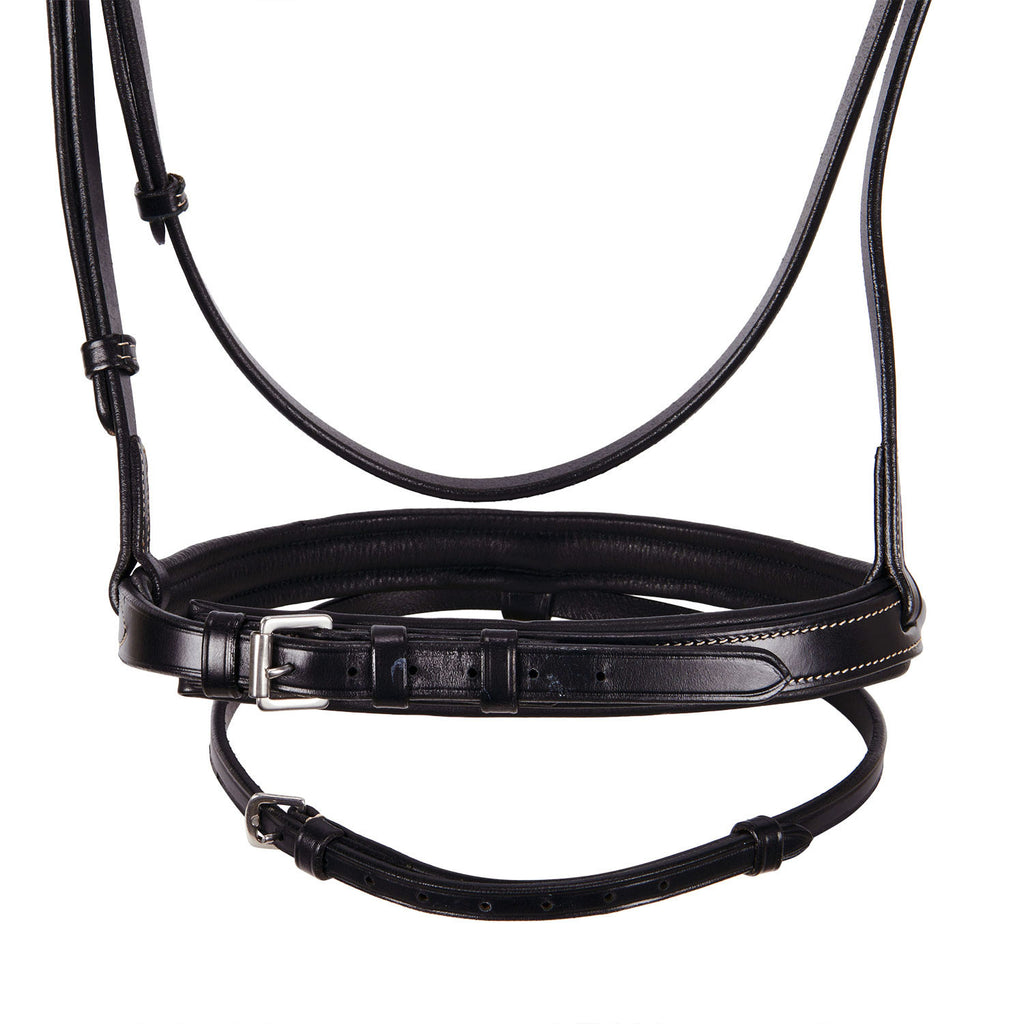 Leather English bridle with embroideries