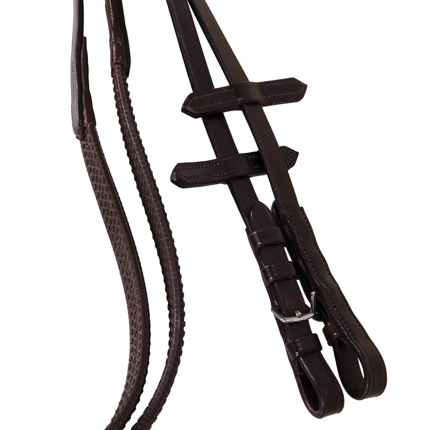 Leather English bridle with embroideries