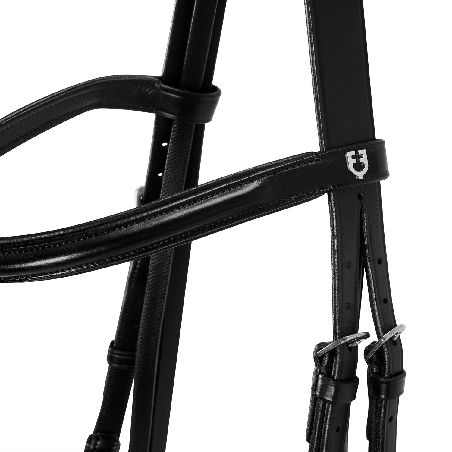 English leather bridle with rubber reins
