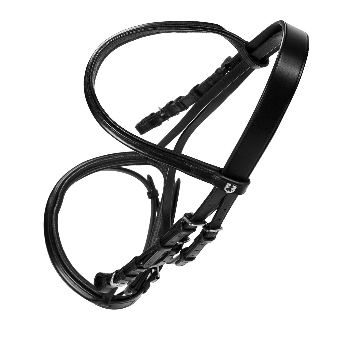 English leather bridle with rubber reins