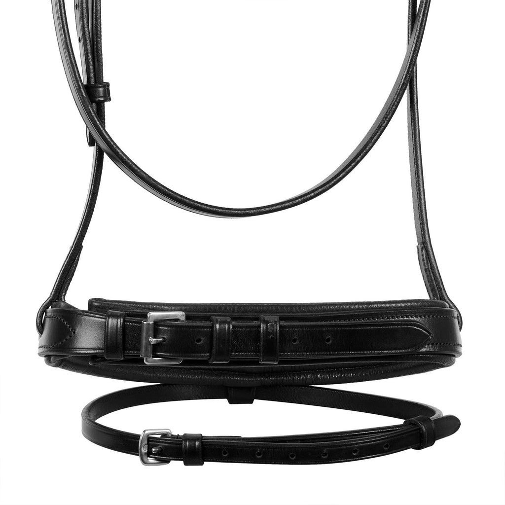English leather bridle with rubber reins