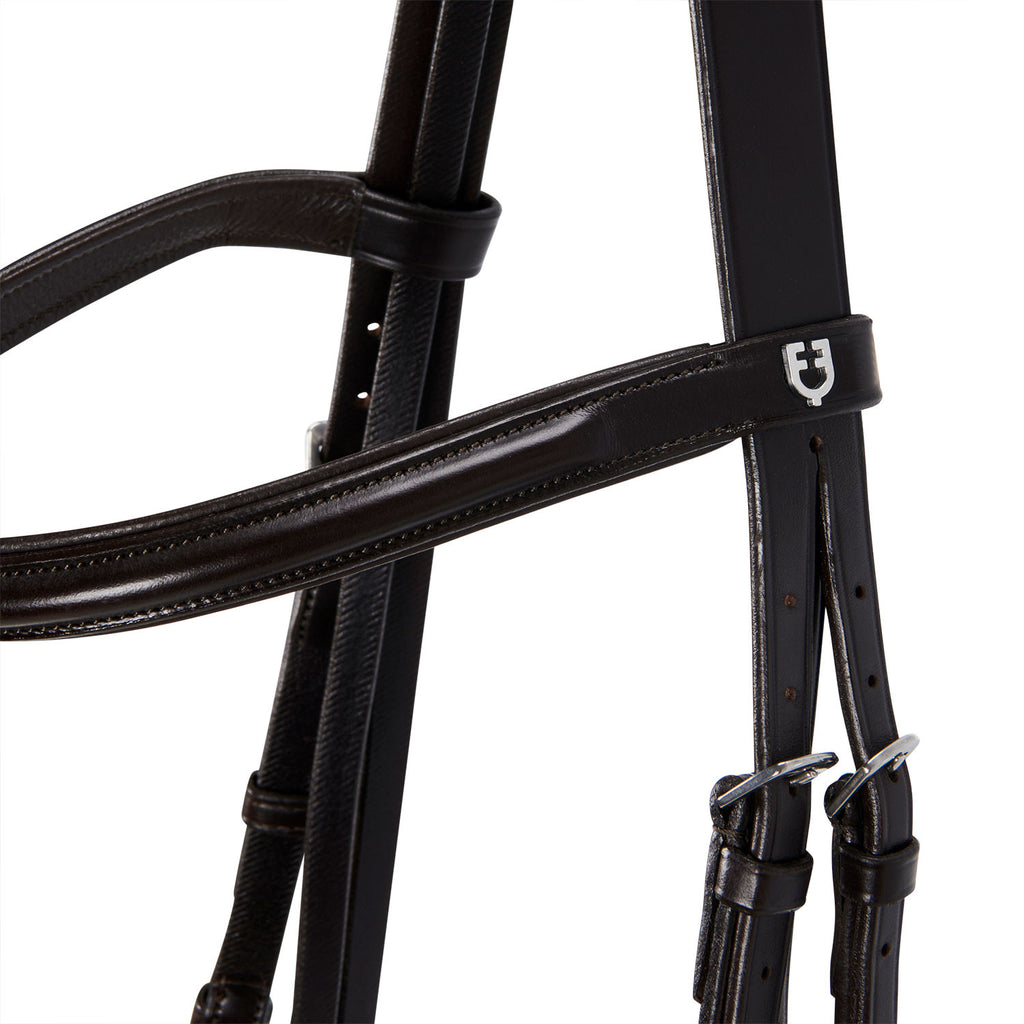 English leather bridle with rubber reins