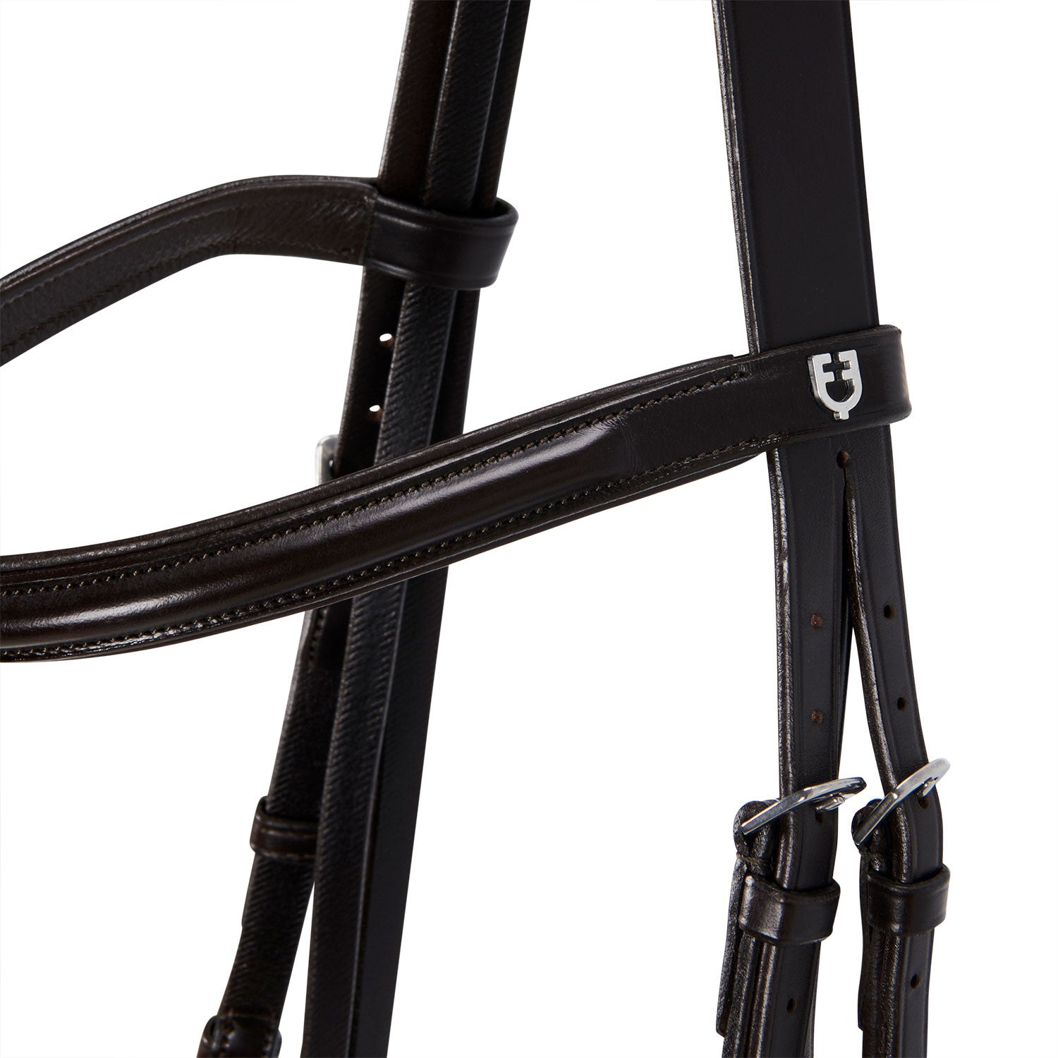 English leather bridle with rubber reins
