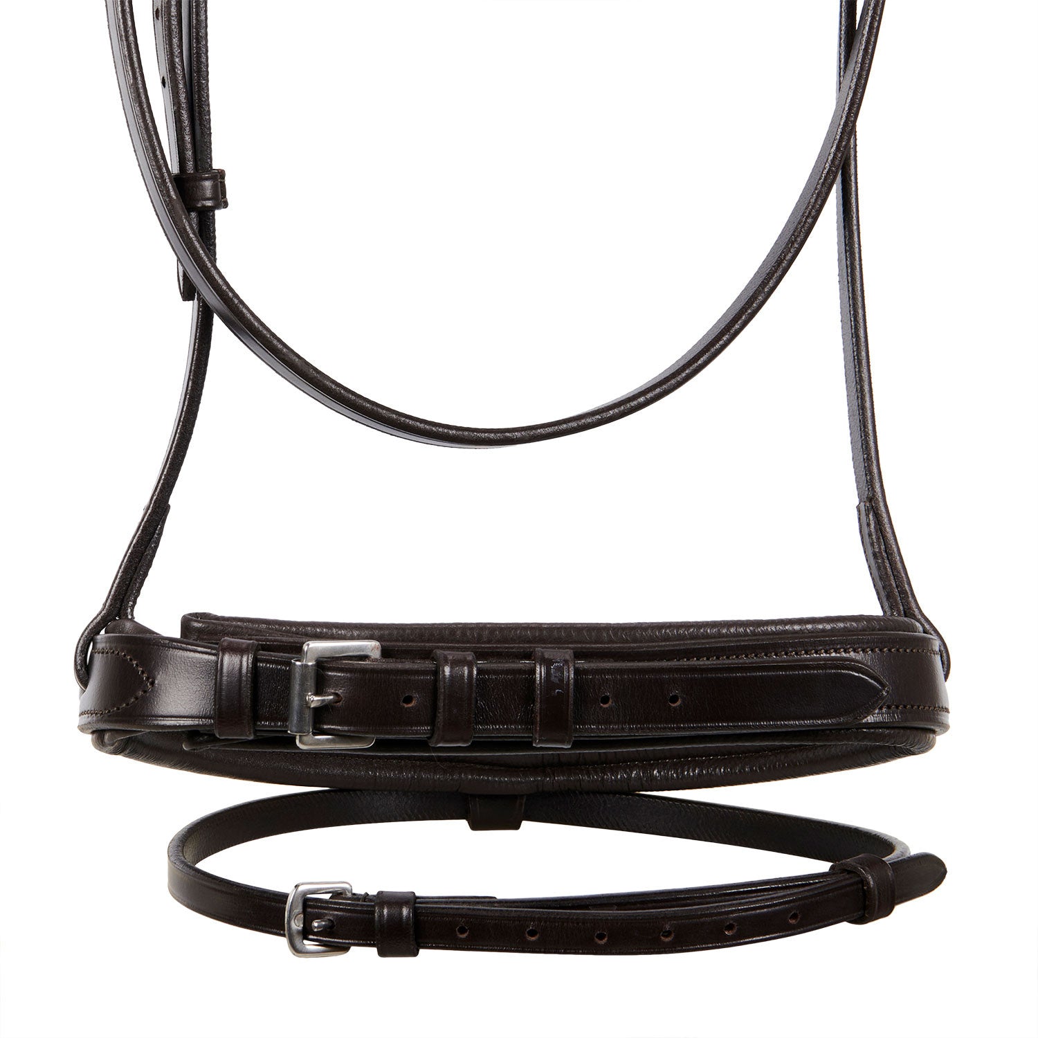 English leather bridle with rubber reins