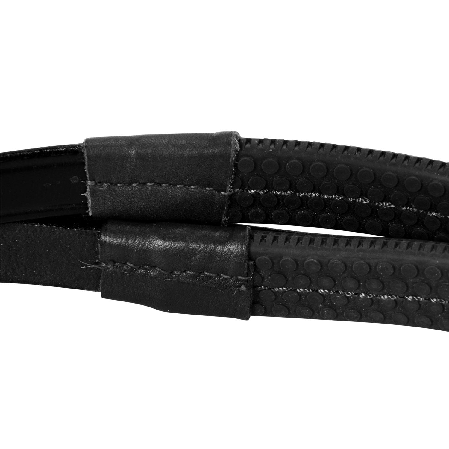 Bridle with mexican noseband and synthetic sheepskin