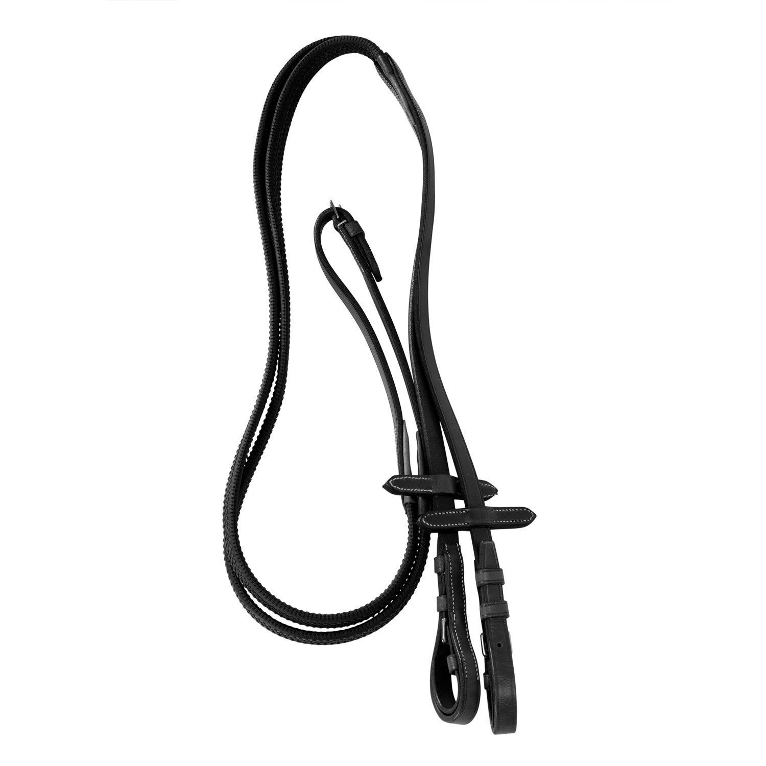 Bridle with mexican noseband and synthetic sheepskin