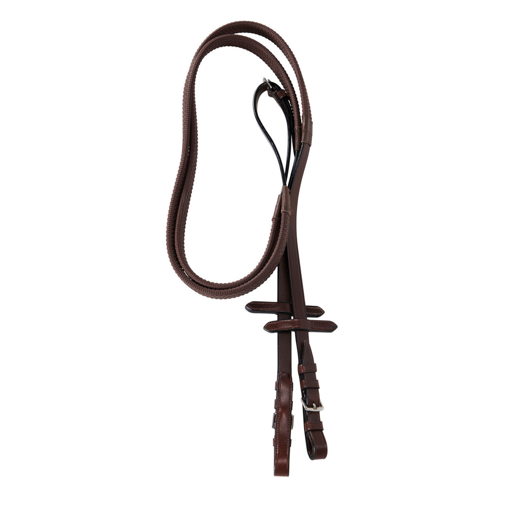 Bridle with mexican noseband and synthetic sheepskin