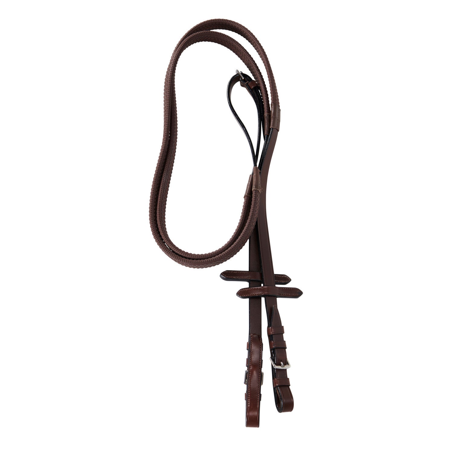 Bridle with mexican noseband and synthetic sheepskin