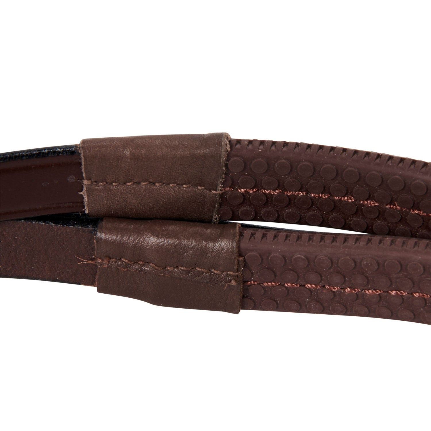 Bridle with mexican noseband and synthetic sheepskin