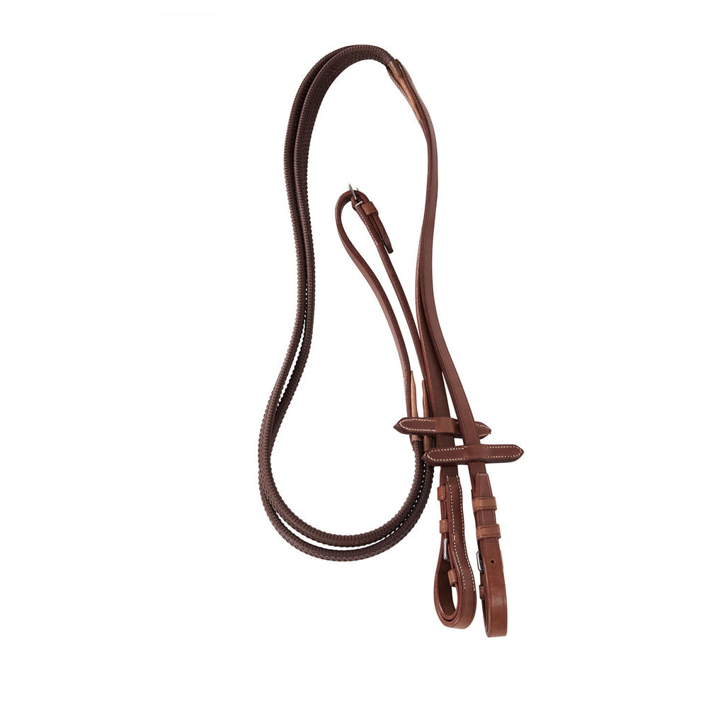 Bridle with mexican noseband and synthetic sheepskin