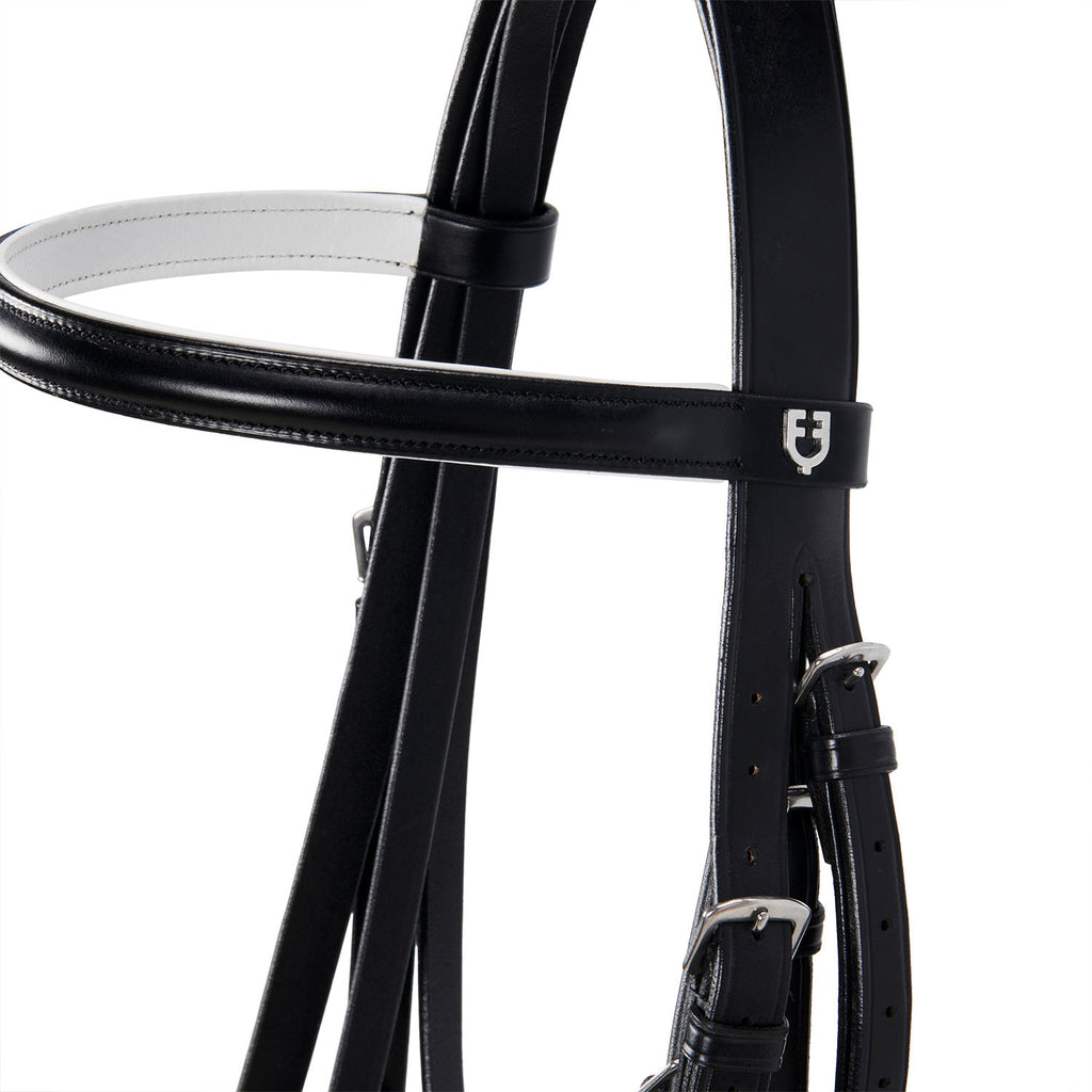Dressage smooth leather bridle