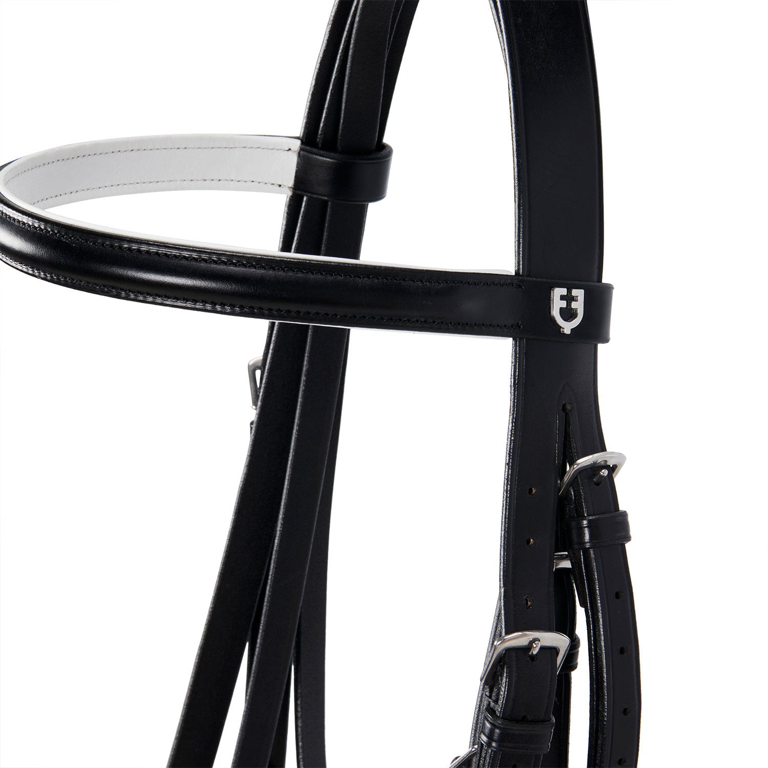Dressage smooth leather bridle