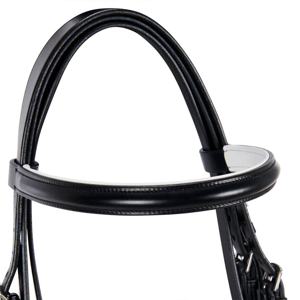 Dressage smooth leather bridle