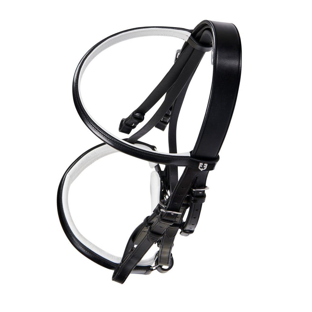 Dressage smooth leather bridle