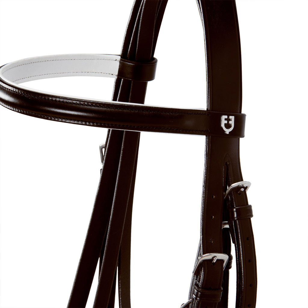 Dressage smooth leather bridle