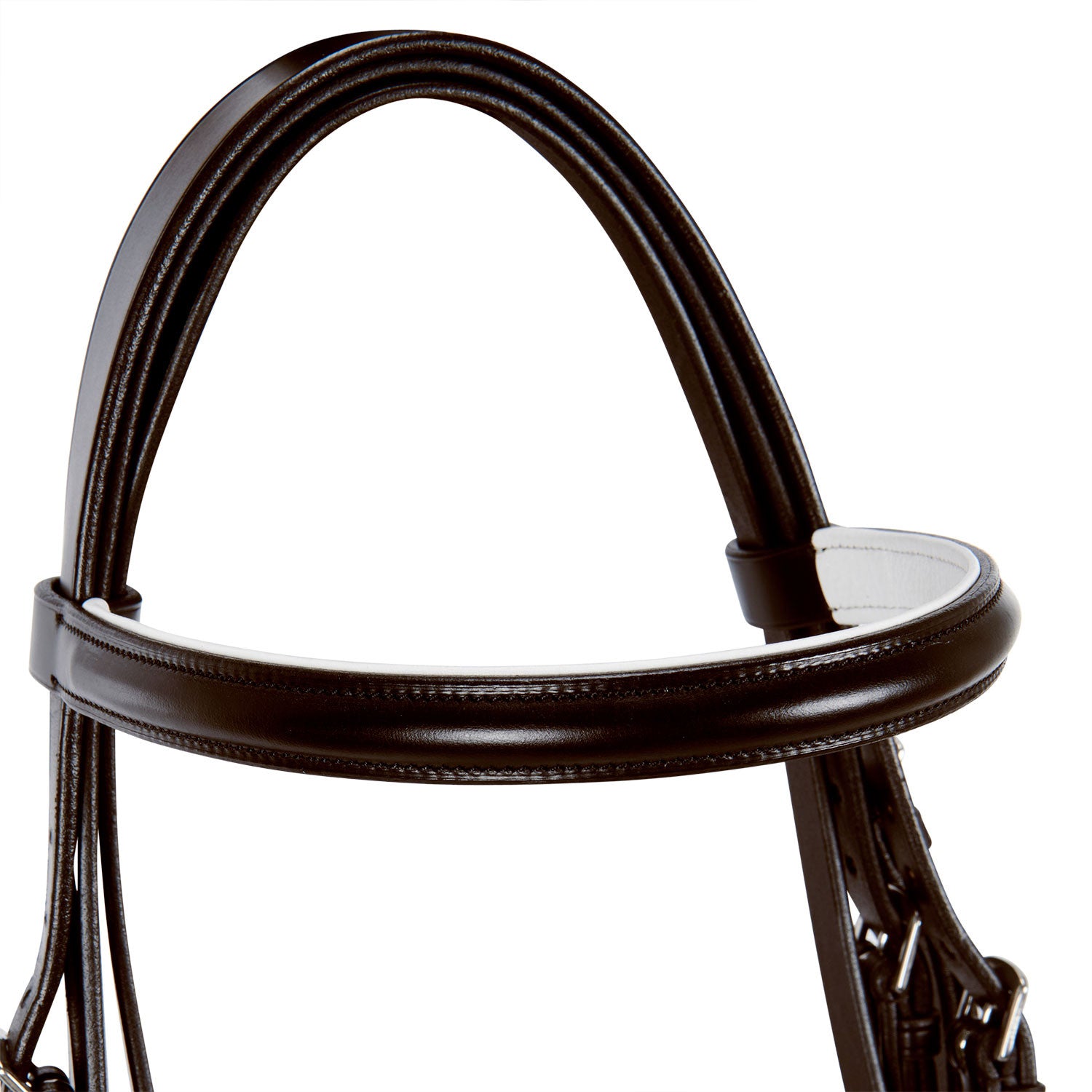 Dressage smooth leather bridle