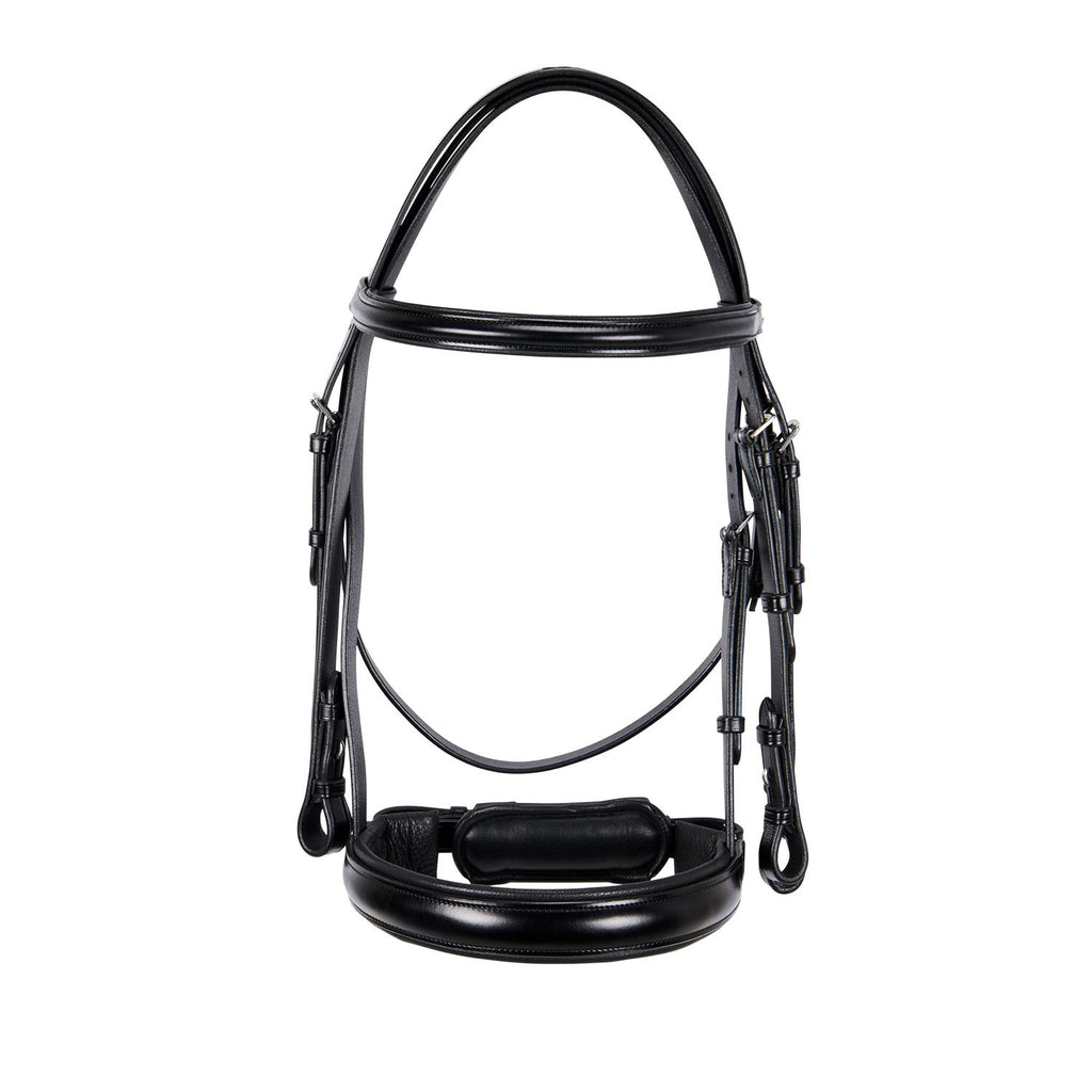 Leather dressage bridle