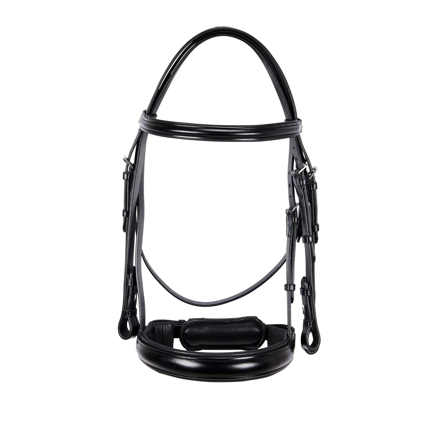 Leather dressage bridle
