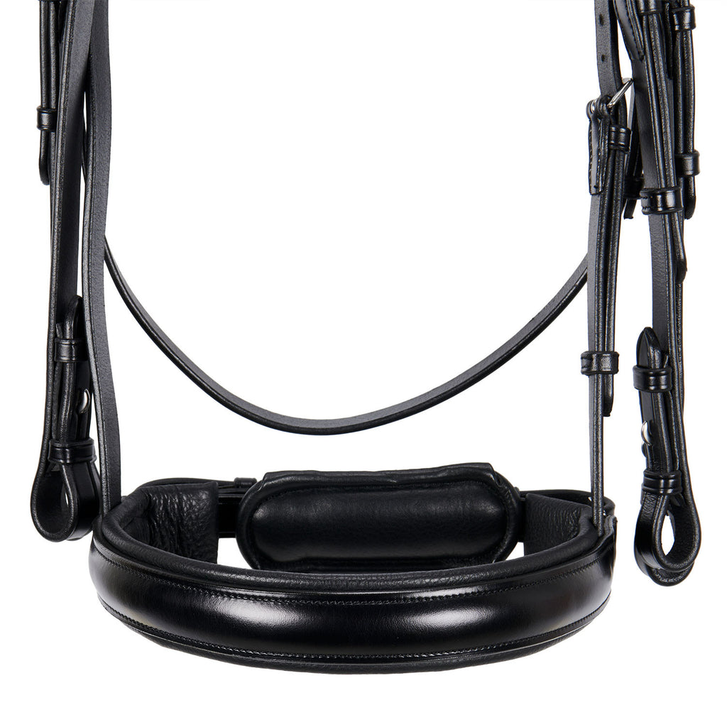 Leather dressage bridle